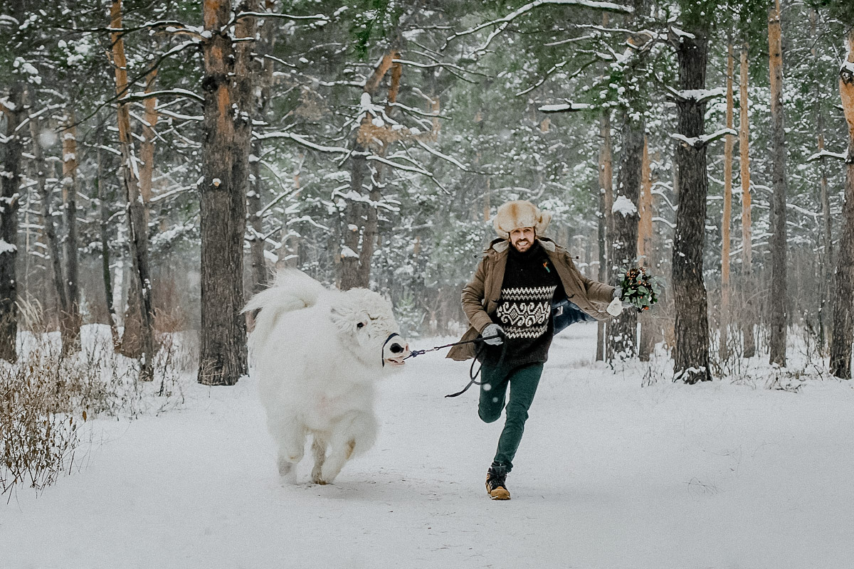 Свадебная фотосессия в лесу